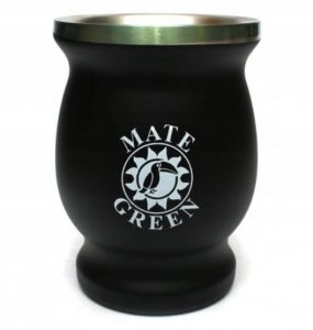 Tykwa Matero Termo Mate Green Yerba GAUCHO Black