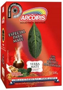 Yerba Mate Arcoiris Con Hierbas Anis Boldo Manzanilla 500g Paragwaj