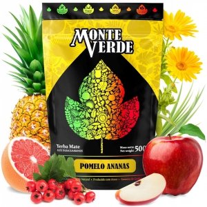 Yerba Mate Monte Verde Green POMELO ANANAS 500g Owocowa Brazylia 0,5kg