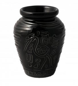 Matero Ceramiczne AZTEK Czarne do Yerba Mate