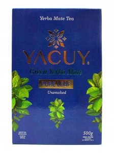 Yerba Mate Yacuy TERERE Pure Leaf 500g pyszna despalada 0,5kg bez pyłu