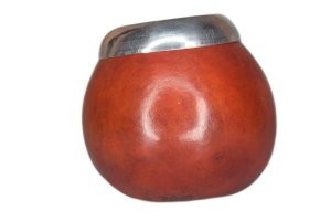 Matero Naturalne Tykwa Con Virola BORDO do Yerba Mate