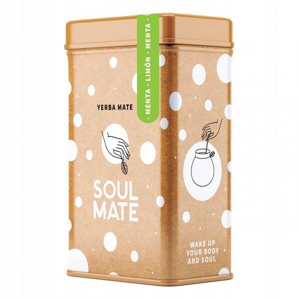 Yerbera PUSZKA z Yerba Mate Soul Mate Menta Limon 500g