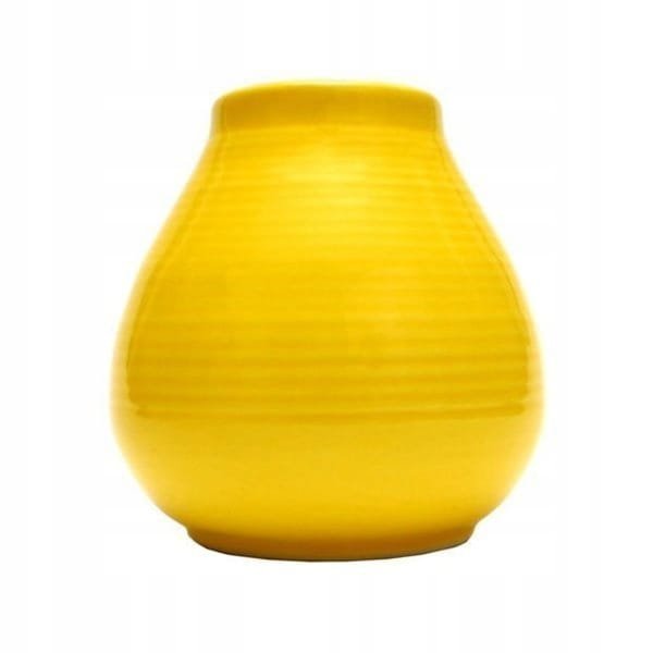 Matero Ceramiczne Calabaza ŻÓŁTE Amarillo Yerba Mate