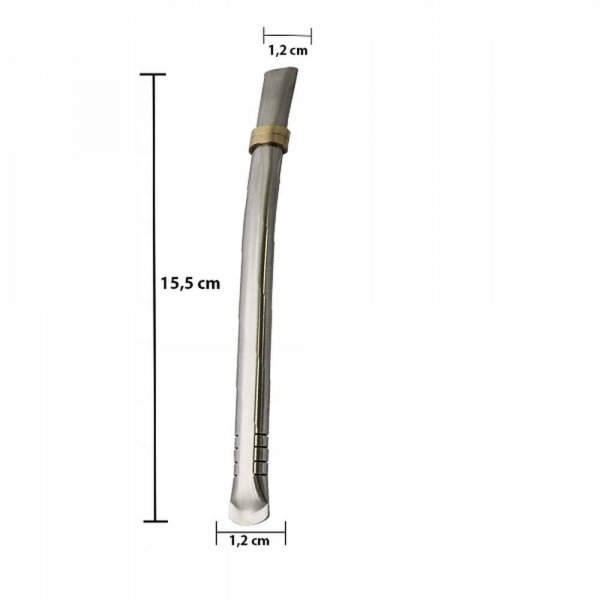 Bombilla Cebador do Yerba Mate Moderno INOX srebrna Iguazu