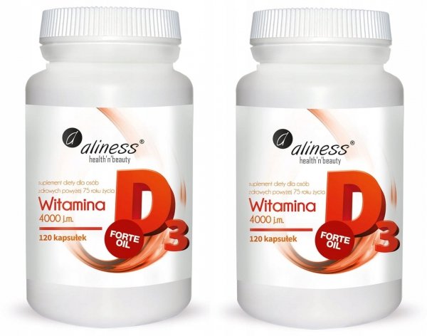 Suplement diety Aliness witamina D3 Forte 4000 j.m. z lanoliny 120 szt.