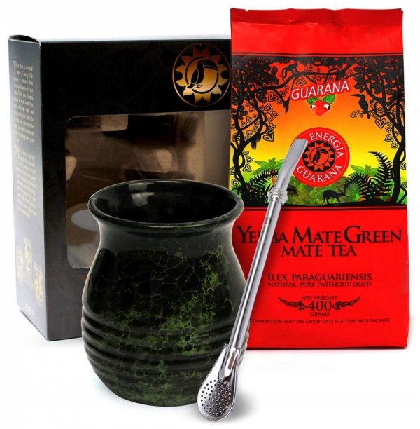 Zestaw Startowy w pudełku Exclusive Yerba Mate Green + Bombilla + Matero