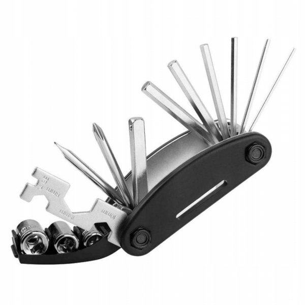 Multitool Rowerowy 16w1 Zestaw Kluczy Rowerowych Imbus Klucz Płaski