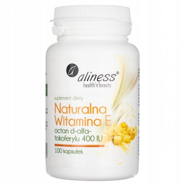 Suplement diety Aliness Naturalna witamina E kapsułki 100 szt.