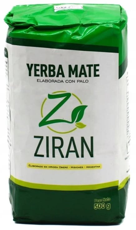 Yerba Mate Ziran Tradicional Elaborada Con Palo 500g - Argentyna