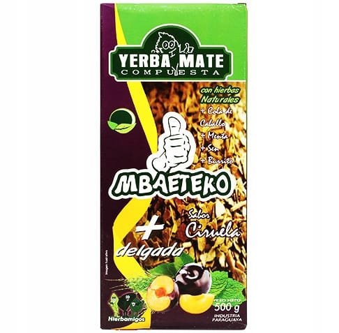 Yerba Mate Mbaeteko Ciruela Hierbamigos Cola de Caballo Menta Burrito
