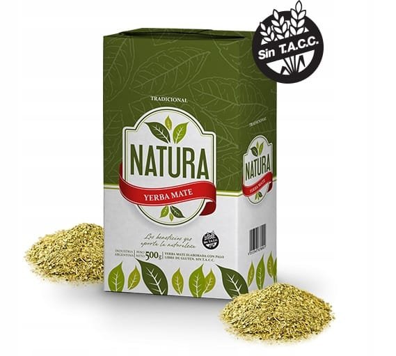 Yerba Mate Natura Elaborada con Palo Suave 500g Elaborada - Argentyna
