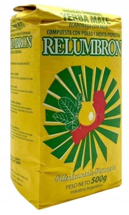 Yerba Mate Relumbron con Hierbas Serranas Menta Poleo - 500g