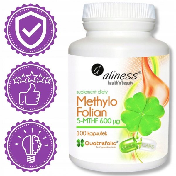 Suplement diety Aliness Methylo Folian kapsułki 100 szt.
