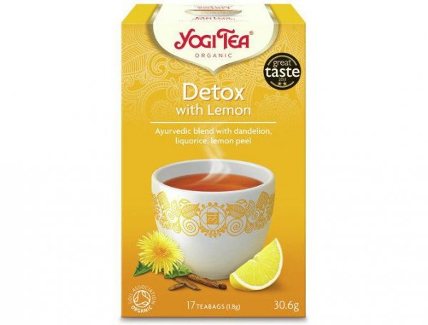 HERBATA FEEL PURE DETOX Z CYTRYNĄ BIO (17x1,8g) - YOGI TEA