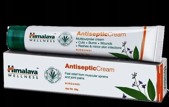 Krem ANTYSEPTYCZNY GOJĄCY Trądzik WYPRYSKI 20g Himalaya ANTISEPTIC