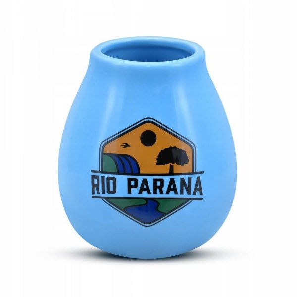 Kubek do Yerba Mate Matero Niebieskie Tykwa Rio Parana Azul ok. 330ml