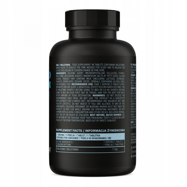 OstroVit Melatonina w tabletkach 180 szt. Zdrowy sen