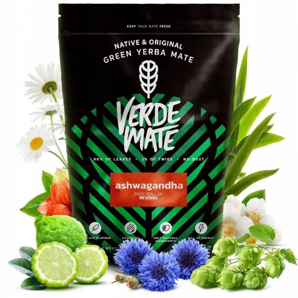 Yerba Verde Mate Green Ashwagandha 0,4kg 400g Jaśmin