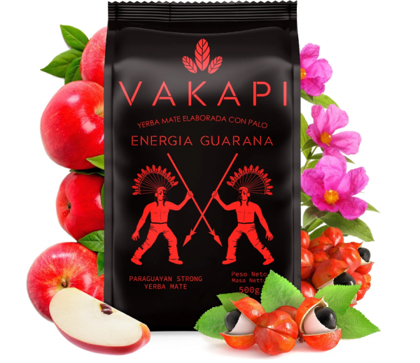Yerba Mate Vakapi Elaborada Energia Guarana 500g - PRZECENA