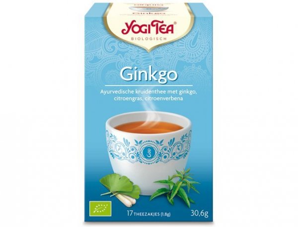 HERBATA GINKGO MIŁORZĄB JAPOŃSKI BIO YOGI TEA