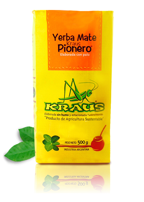 Yerba Mate KRAUS PIONERO 500g Con Palo Elaborada