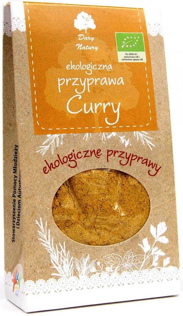 CURRY BIO 60 g Ekologiczna Przyprawa - DARY NATURY