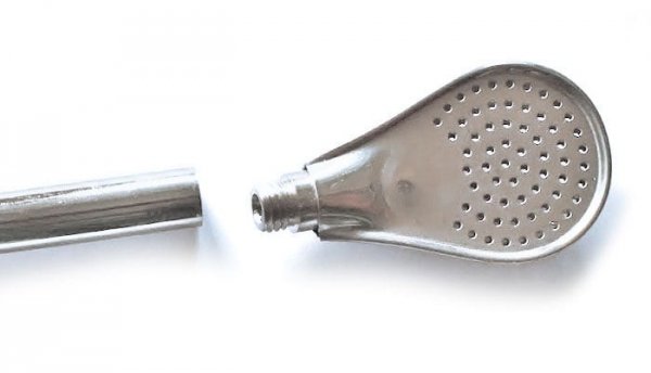 Bombilla nierdzewna INOX Royal Liza Amber Marron Yerba Mate + Szczoteczka