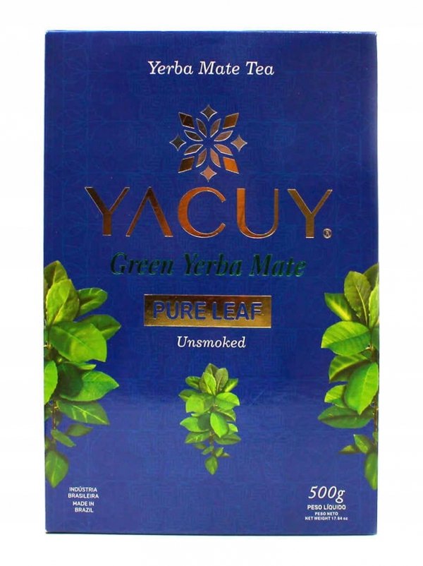 Yerba Mate Yacuy TERERE Pure Leaf 500g pyszna despalada 0,5kg bez pyłu