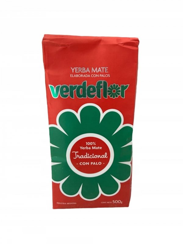 Yerba Mate Verdeflor Tradicional Elaborada Con Palo 0,5kg 500g