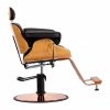 Gabbiano fotel fryzjerski Florencja z regulowanym zagłówkiem czarny