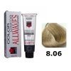 ALLWAVES FARBA DO WŁOSÓW 100ML 8.06 CIEPŁY JASNY BLOND
