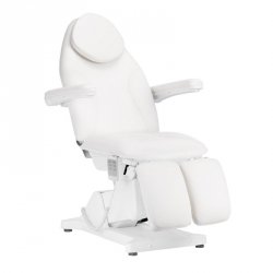 Fotel kosmetyczny elektryczny Sillon Basic pedi 3 siln. biały