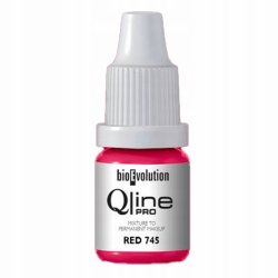 Bioevolution QLINE PRO PIGMENT DO MAKIJAŻU PERNAMENTENGO RED 745 - 5 ml