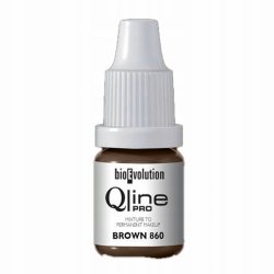 Bioevolution QLINE PRO PIGMENT DO MAKIJAŻU PERNAMENTENGO BRONW 860 - 5 ml