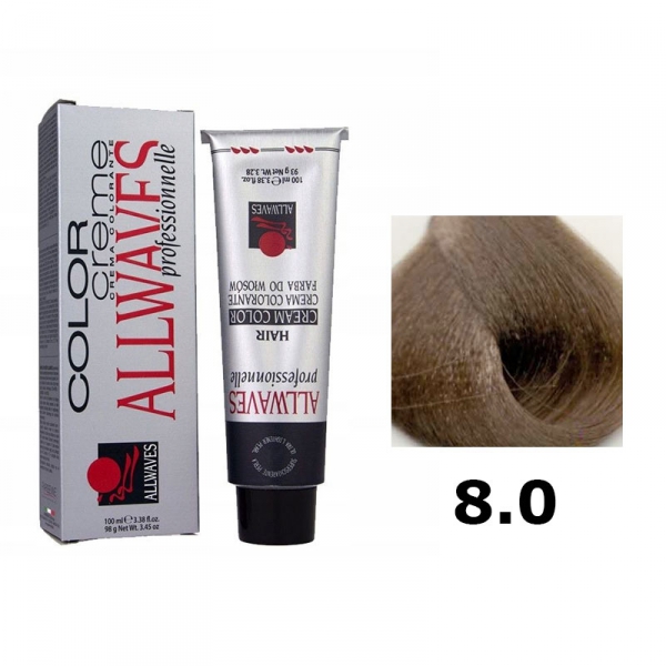 ALLWAVES FARBA DO WŁOSÓW 100ML 8.0 JASNY BLOND