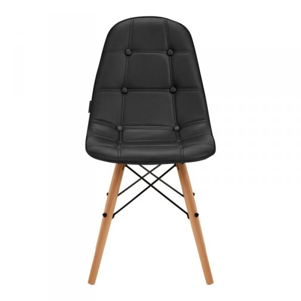 4Rico Krzesło skandynawskie QS-185 eco skóra czarne
