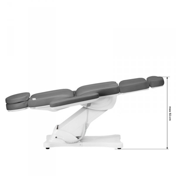 Fotel kosmetyczny elektryczny do pedicure Sillon Classic 4 silniki z kołyską szary