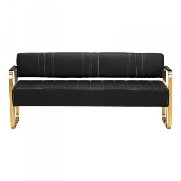Gabbiano Sofa do poczekalni Avila złoto czarna