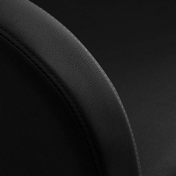 Fotel fryzjerski Gabbiano Elda czarny z czarną podstawą