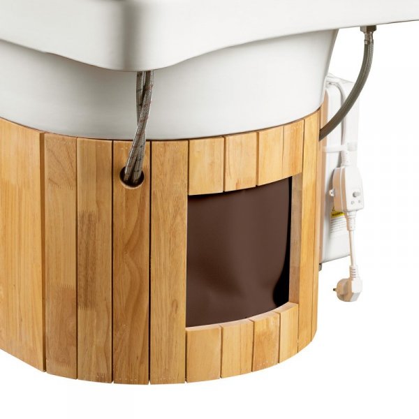 Myjnia fryzjerska z leżanką Head Spa Gabbiano Bali brązowa