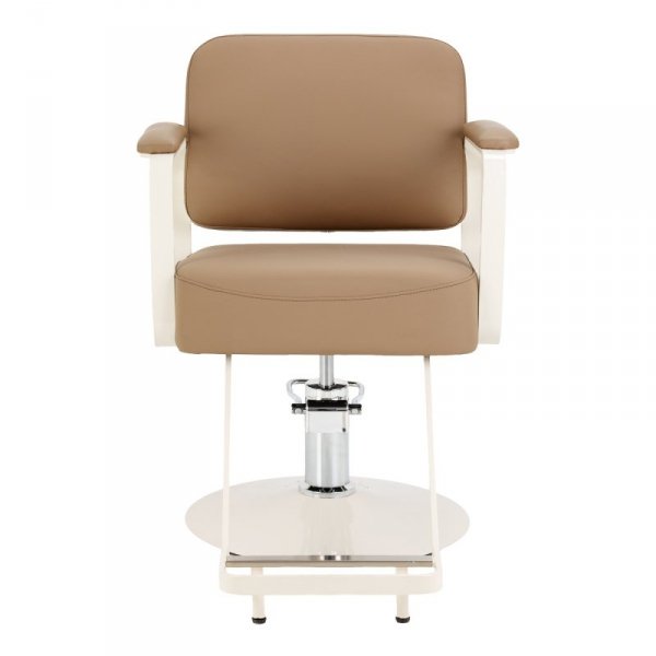 Fotel fryzjerski Omega Aurora jasnobrązowy