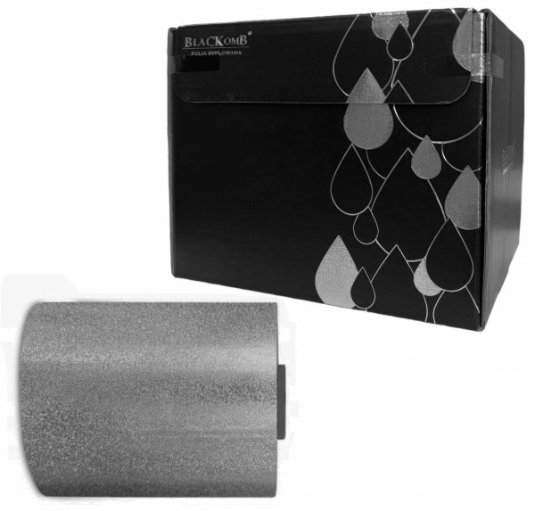 Blackomb Folia Fryzjerska Aluminiowa Srebrna Ryflowana Embossed Rolka 100m