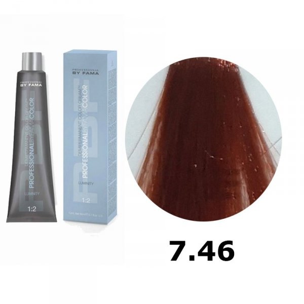 BY FAMA LUMINITY FARBA DO WŁOSÓW 80ML 7.46 ŚREDNI TYZIANOWY BLOND