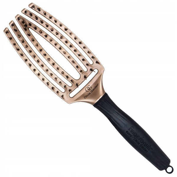OLIVIA GARDEN FINGER BRUSH Szczotka Trinity Bronze złoty bronz