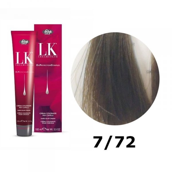 LISAP MILANO LK FARBA DO WŁOSÓW 7/72 OPC POPIELATY BEŻOWY BLOND
