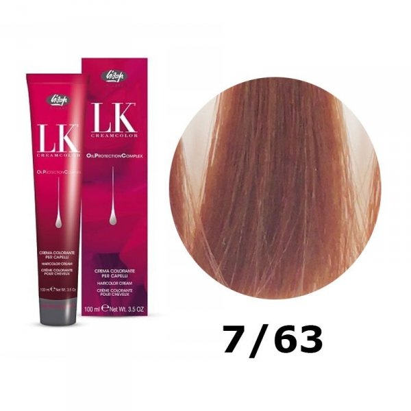 LISAP MILANO LK FARBA DO WŁOSÓW 7/63 ZŁOTY MIEDZIANY BLOND
