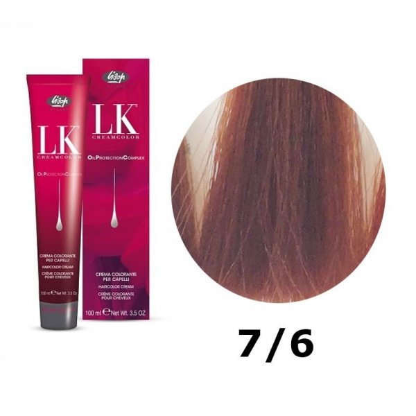 LISAP MILANO LK FARBA DO WŁOSÓW 7/6 MIEDZIANY BLOND