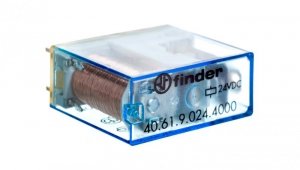 Przekaźnik miniaturowy 1P 16A 24V DC, styk AgSnO2 40.61.9.024.4000
