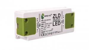 Zasilacz LED 24V DC 16W ZLD 16-24LF 0,66A 19724-9017